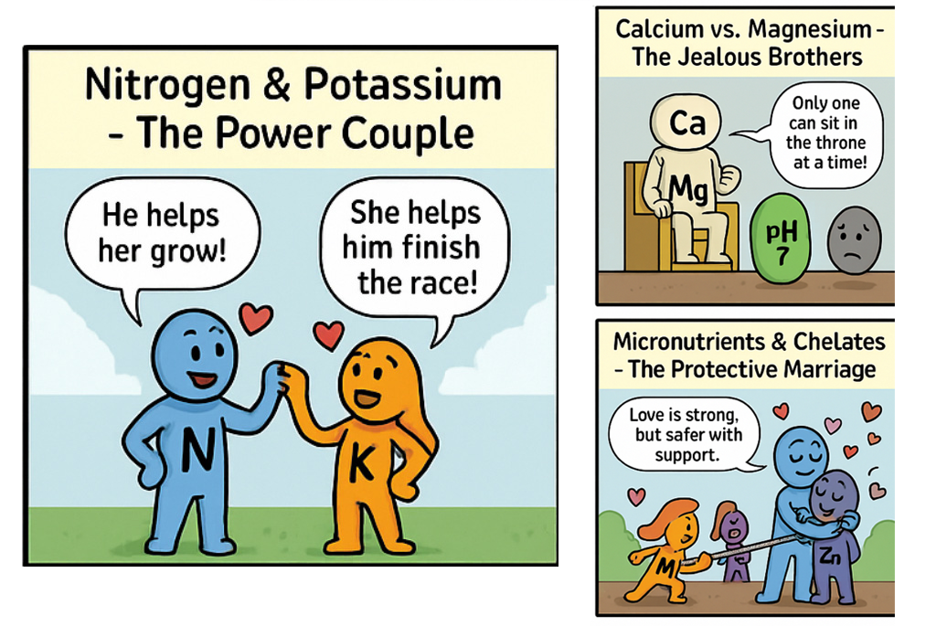 Nutrient Love and Rivalries