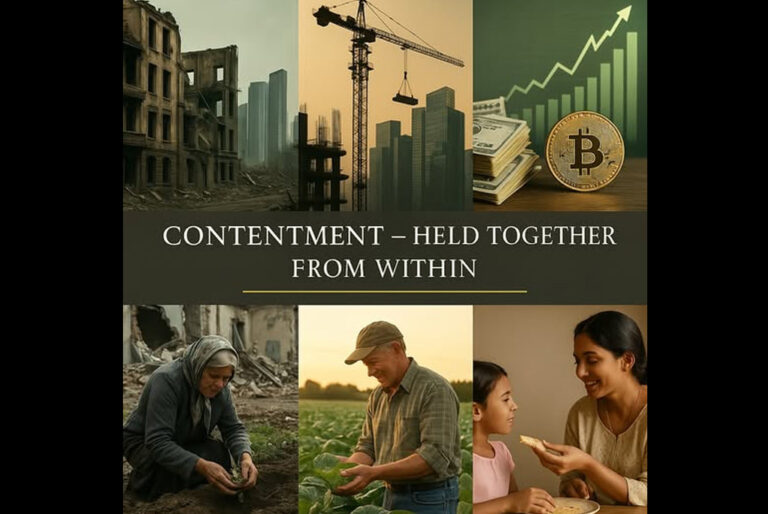 WHEN THE WORLD SHAKES, CONTENTMENT HOLDS